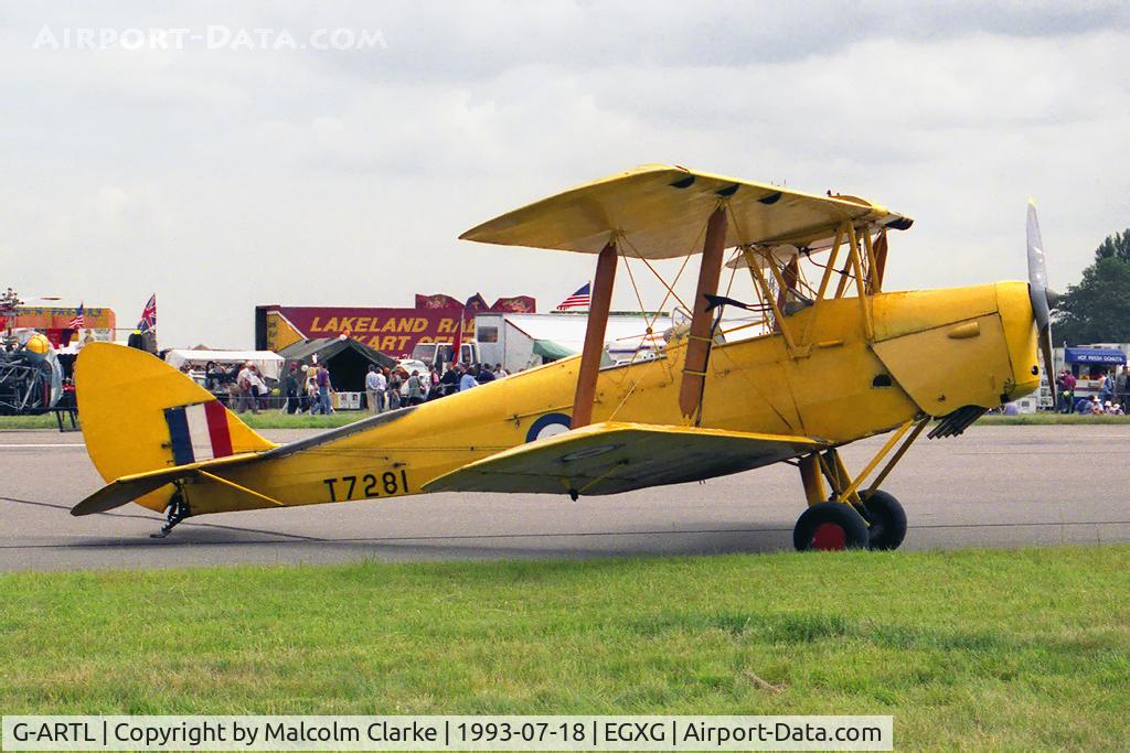 G-ARTL, 1940 De Havilland DH-82A Tiger Moth II C/N 83795, De Havilland DH-82A Tiger Moth II. At RAF Church Fenton's SSAFA Air Display in 1993.