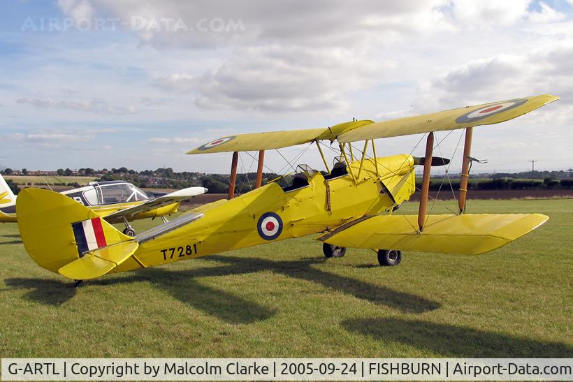 G-ARTL, 1940 De Havilland DH-82A Tiger Moth II C/N 83795, De Havilland DH-82A Tiger Moth II. at Fishburn's VE Celebration Day in 2005.