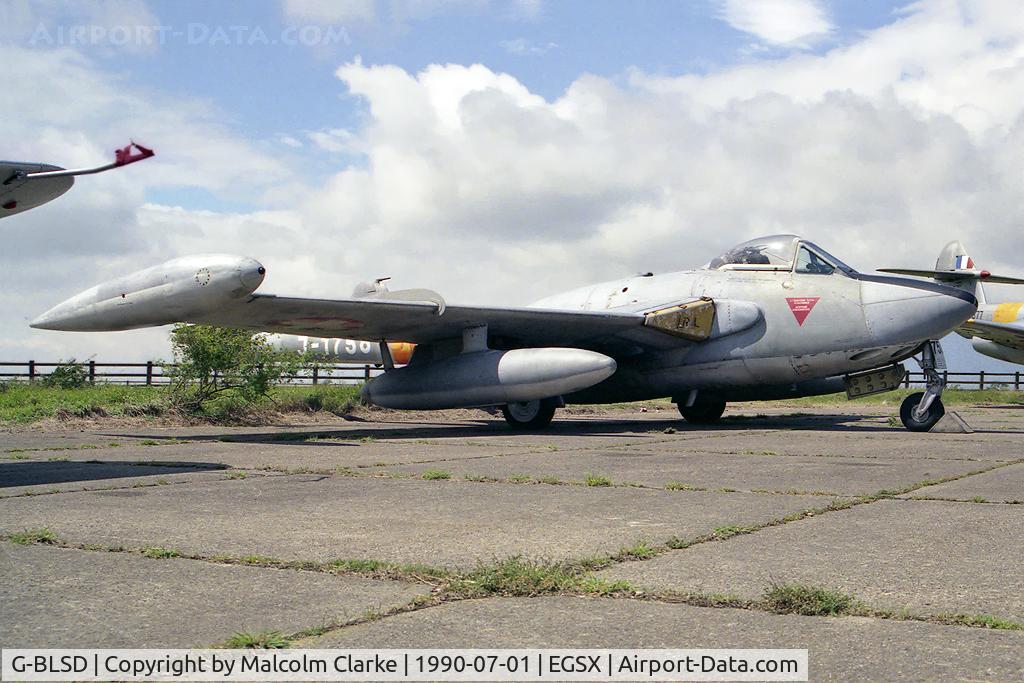 G-BLSD, De Havilland (F+W Emmen) Venom FB54 (DH-112) C/N 928, De Havilland Venom FB54 (DH-112) at North Weald, UK.