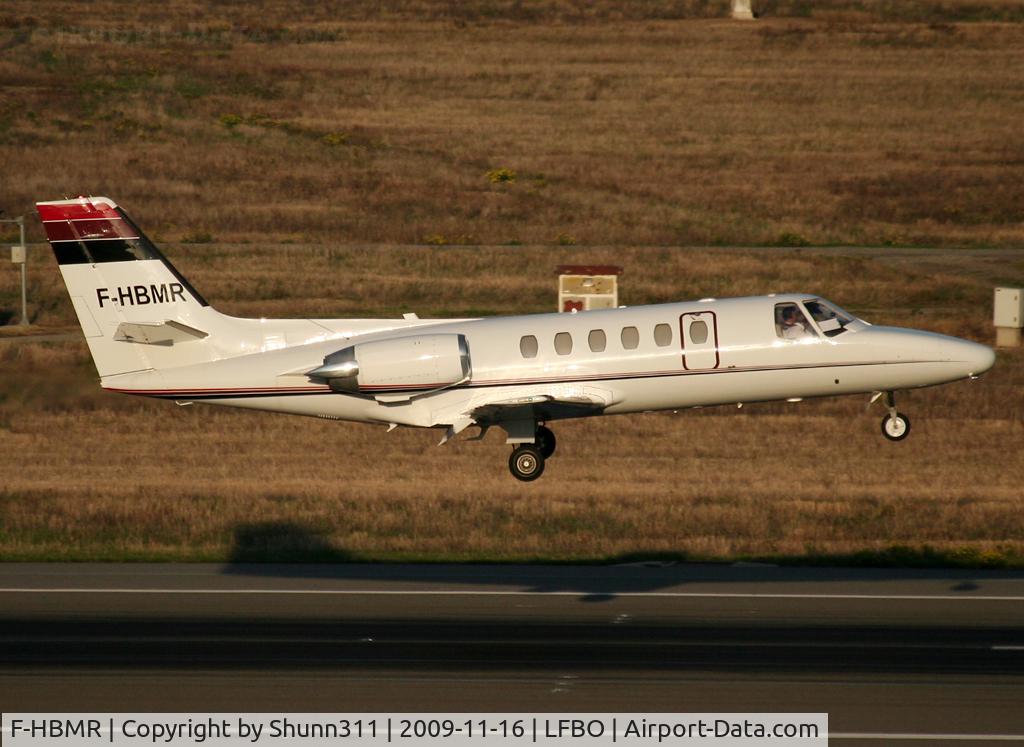 F-HBMR, 1992 Cessna 550 Citation II C/N 550-0717, Landing rwy 14R