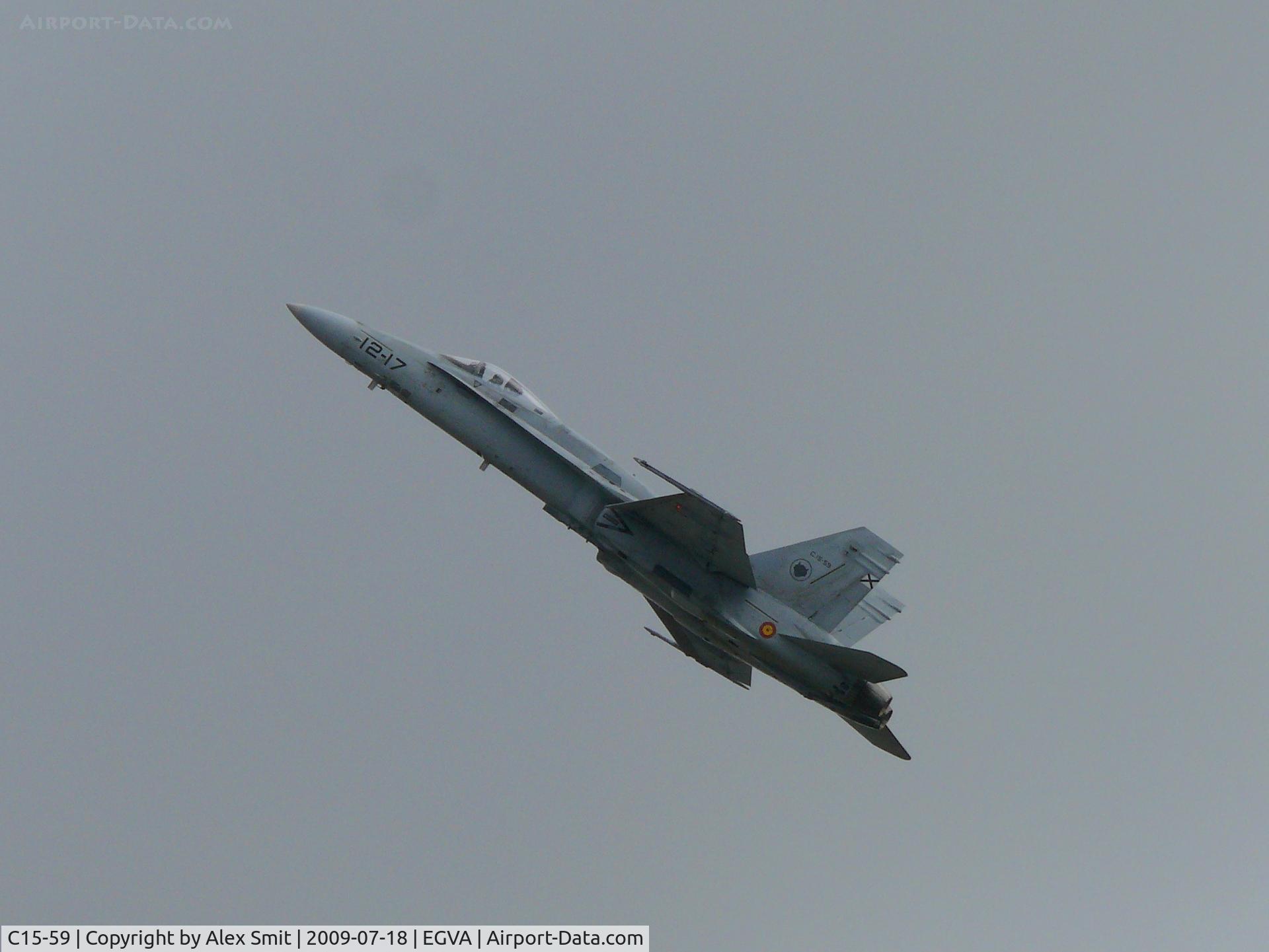 C15-59, McDonnell Douglas EF-18A+ Hornet C/N 0840/A581, McDonnell Douglas EF-18A+ Hornet C15-59/12-17 Spanish Air Force