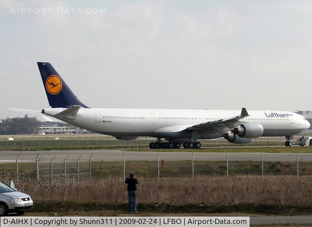 D-AIHX, 2009 Airbus A340-642 C/N 981, Delivery day where I was not the sole spotter in action :)