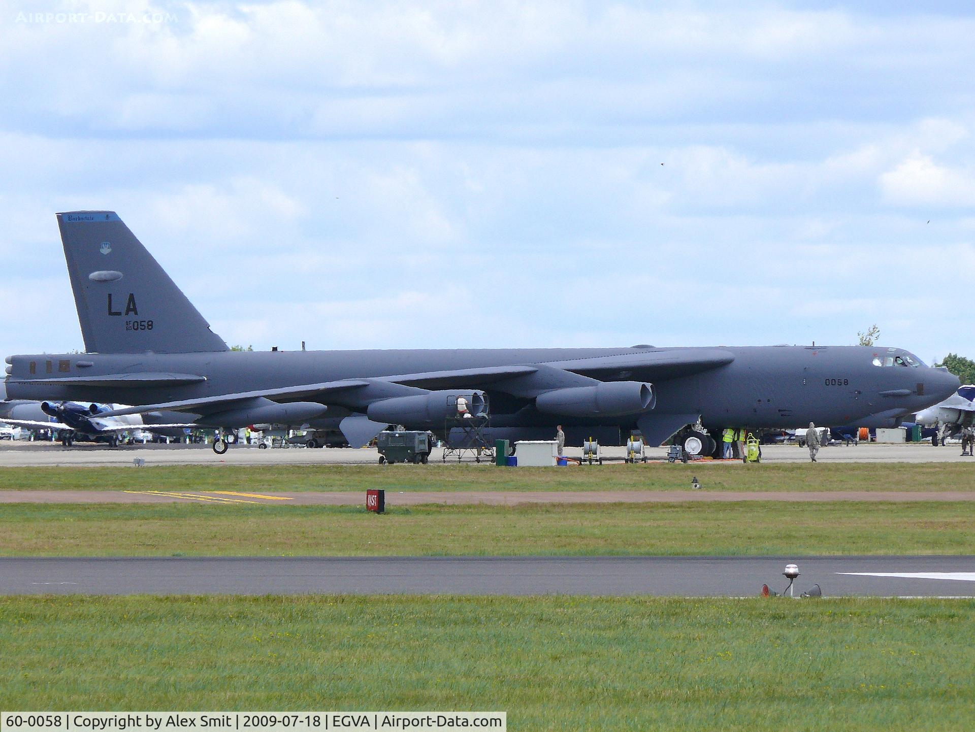 60-0058, 1960 Boeing B-52H-160-BW Stratofortress C/N 464423, Boeing B-52H Stratofortress 60-0058/LA US Air Force