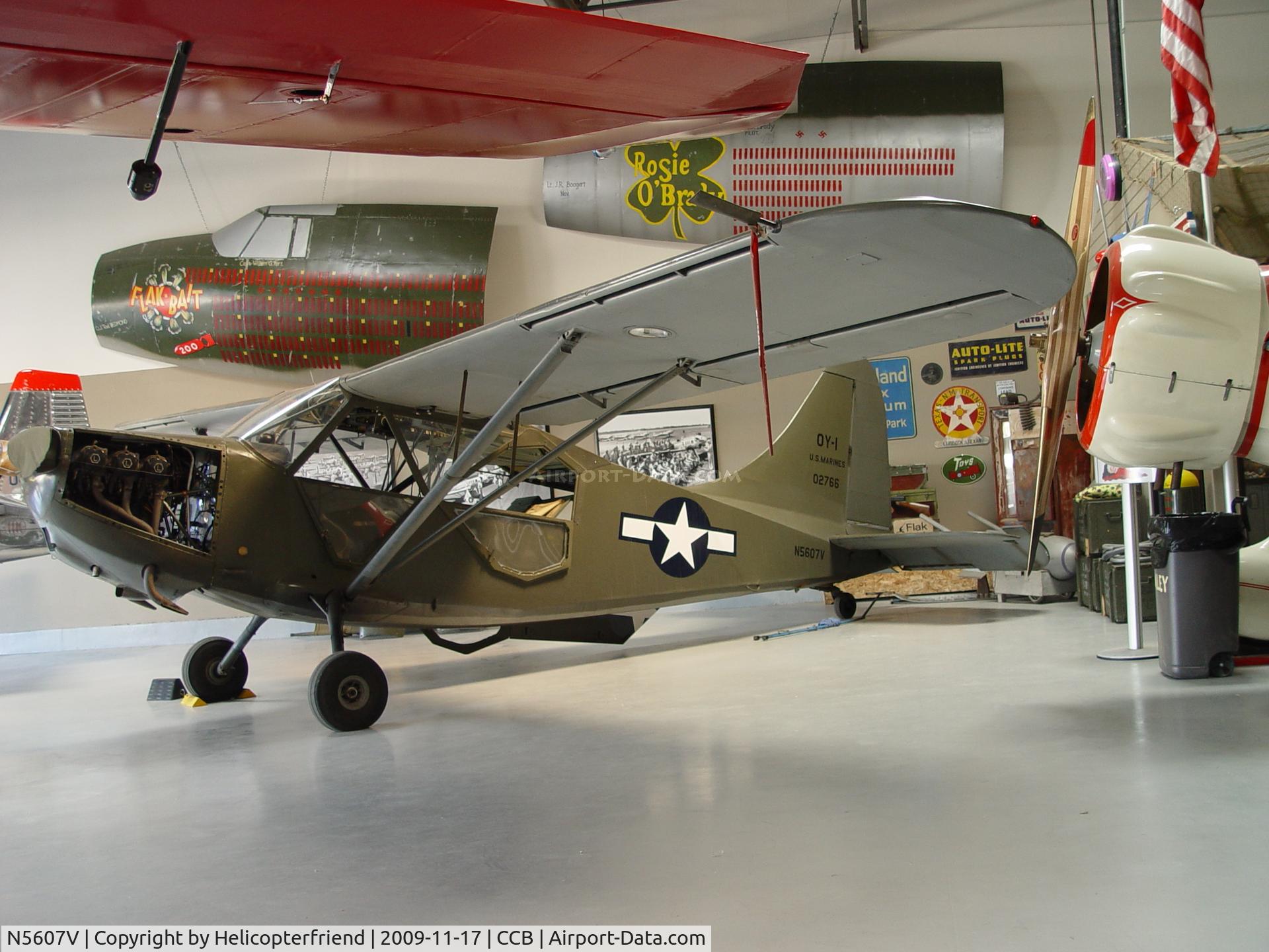 N5607V, 1944 Stinson L-5B Sentinel C/N 2946, Being worked on