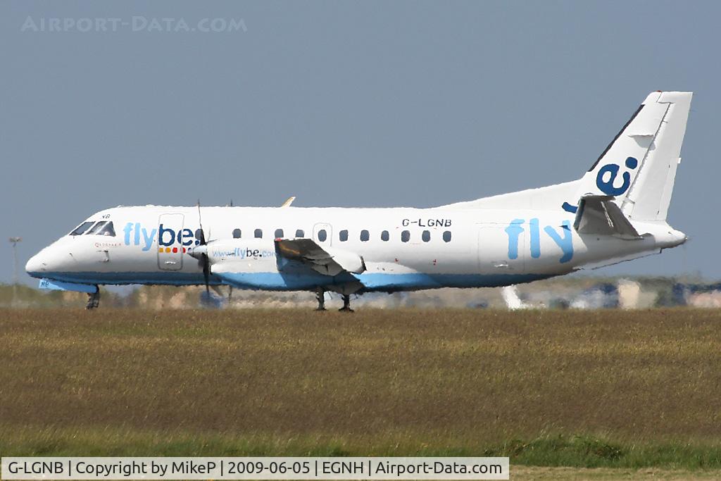 G-LGNB, 1990 Saab SF340B C/N 340B-216, Short lived service into Blackpool.