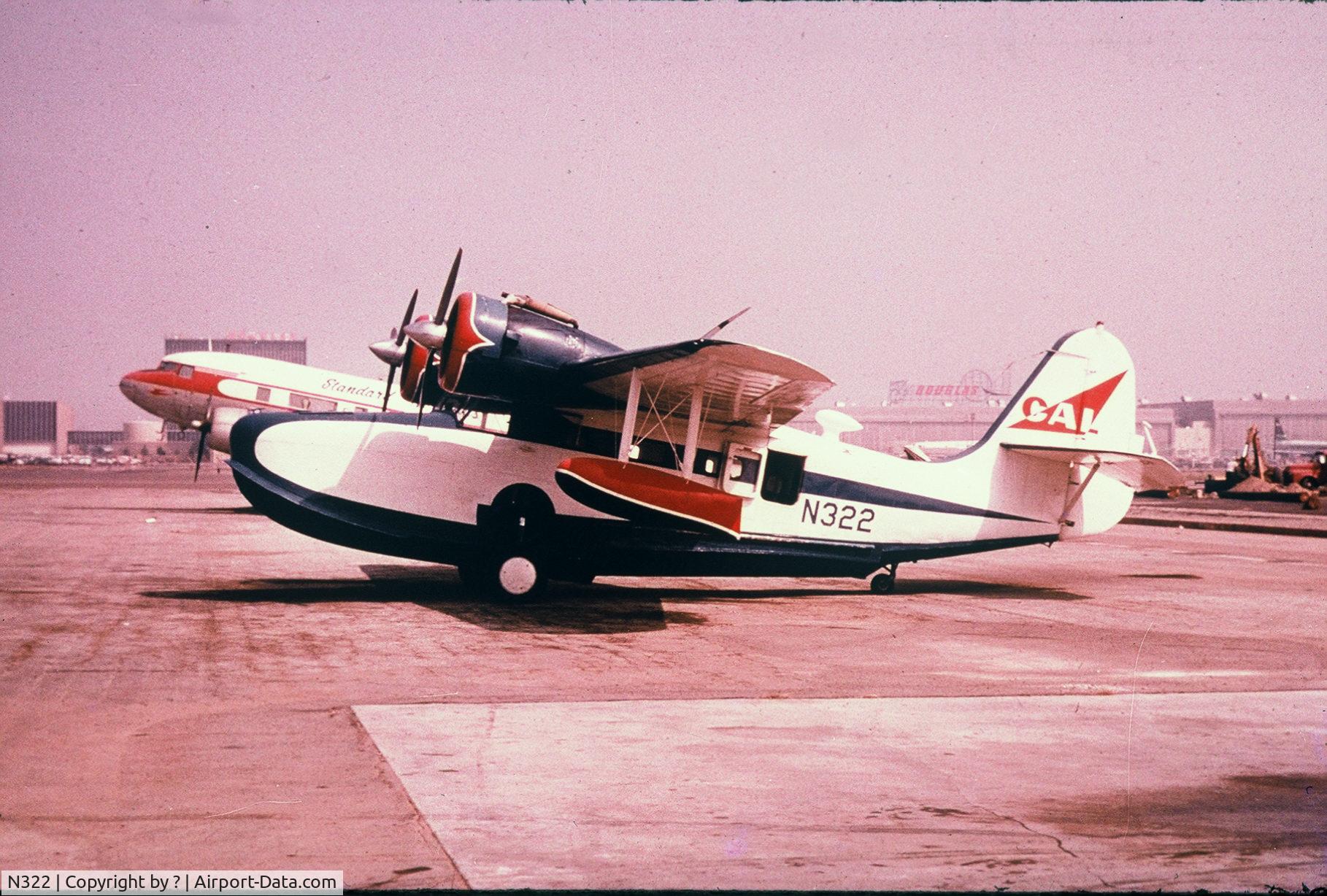 N322, 1941 Grumman G-21A Goose C/N B-73, at long beach airport