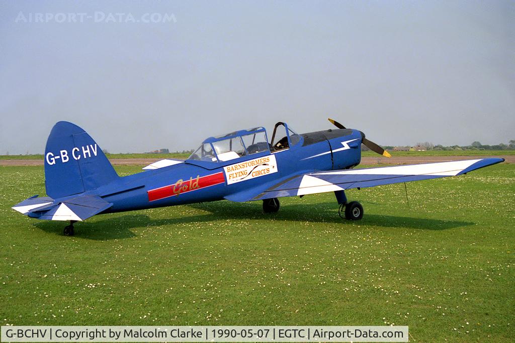 G-BCHV, 1952 De Havilland DHC-1 Chipmunk T.10 C/N C1/0703, De Havilland DHC-1 Chipmunk 22 at Cranfield Airport, UK.