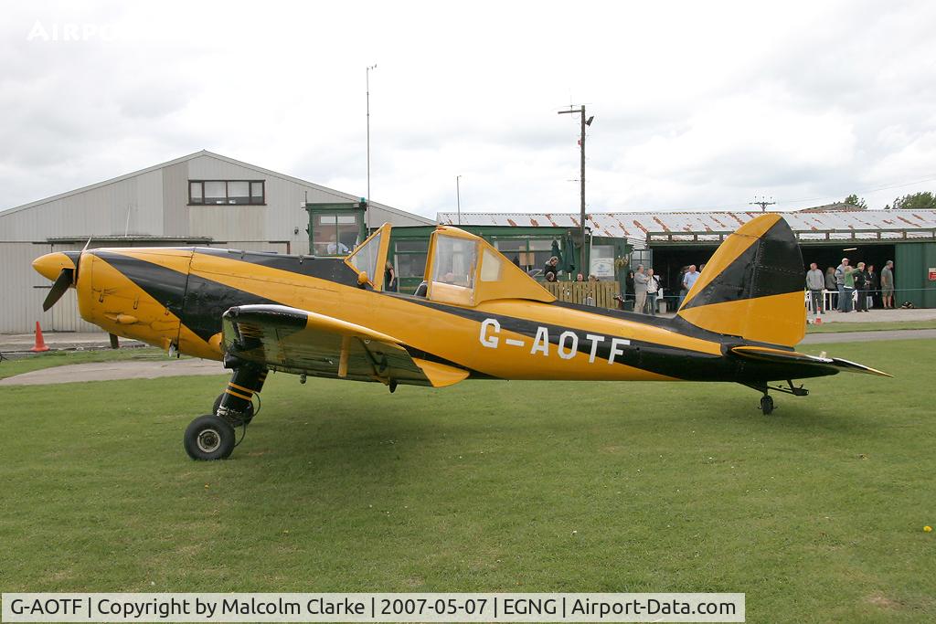 G-AOTF, 1950 De Havilland DHC-1 Chipmunk 23 (Lycoming) C/N C1/0015, De Havilland DHC-1 Chipmunk 23. At Bagby Airfield's May Fly-In in 2007.