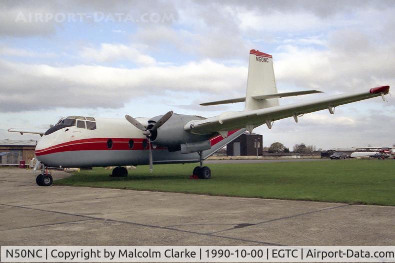 N50NC, De Havilland Canada DHC-4A Caribou C/N 302, De Havilland Canada DHC-4A Caribou at Cranfield Airport, UK.
