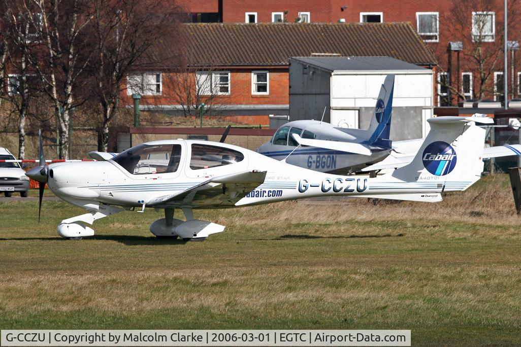 G-CCZU, 2004 Diamond DA-40D Diamond Star C/N D4.125, Diamond DA-40D Diamond Star at Cranfield Airport, UK.
