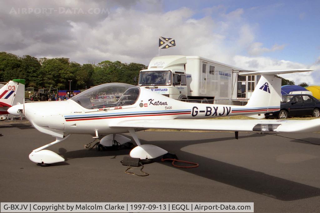 G-BXJV, 1996 Diamond DA-20A-1 Katana C/N 10152, Diamond DA-20A-1 Katana. At RAF Leuchars Battle of Britain Air Show in 1997.