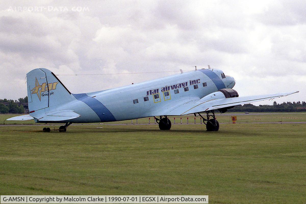 G-AMSN, 1944 Douglas C-47 Dakota 4 C/N 16631/33379, Douglas Dakota 4 at North Weald Airport, UK.