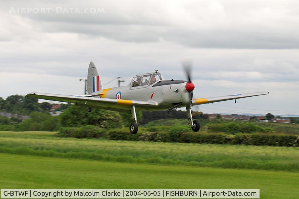 G-BTWF, 1951 De Havilland DHC-1 Chipmunk T.10 C/N C1/0564, De Havilland DHC-1 Chipmunk 22 at Fishburn Airfield, UK in 2004.