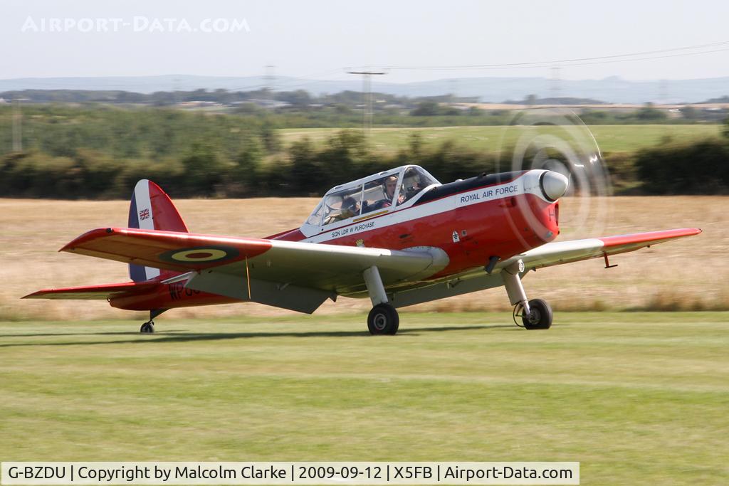 G-BZDU, 1952 De Havilland DHC-1 Chipmunk T.10 C/N C1/0714, De Havilland DHC-1 Chipmunk 22 at Fishburn Airfield, UK in 2009.