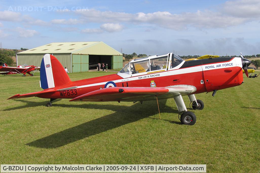 G-BZDU, 1952 De Havilland DHC-1 Chipmunk T.10 C/N C1/0714, De Havilland DHC-1 Chipmunk 22 at Fishburn Airfield, UK in 2005.