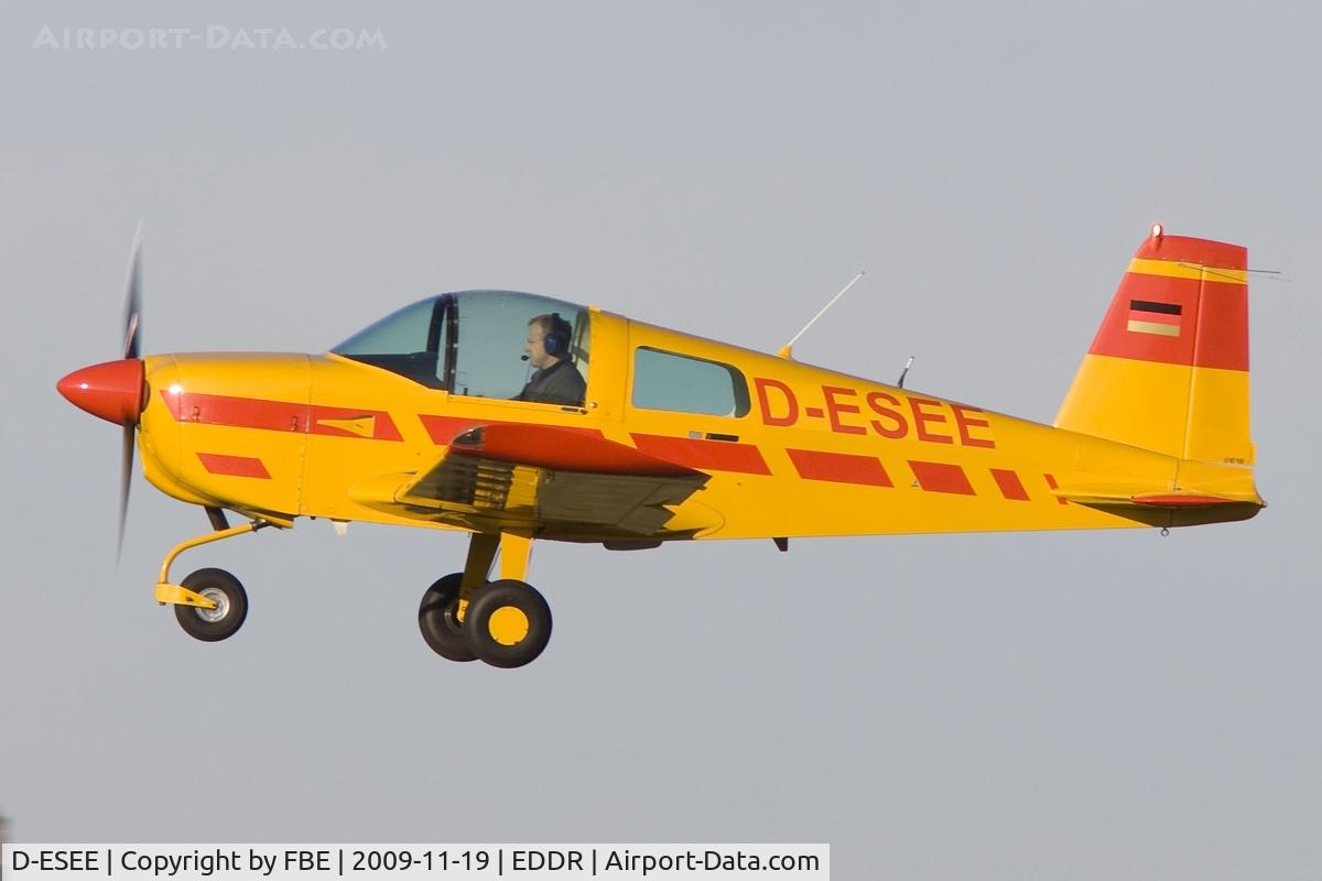 D-ESEE, 1971 Grumman AA1 C/N AA1B-0167, departing EDDR via RW27