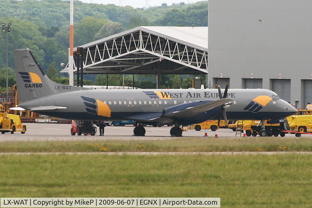 LX-WAT, 1989 British Aerospace ATP(F) C/N 2011, Loading up & shortly to taxi for departure.