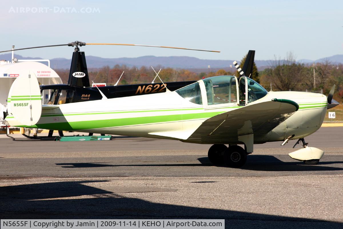 N5655F, 1966 Alon A2 Aircoupe C/N A-155, On the ramp during a fly-in.