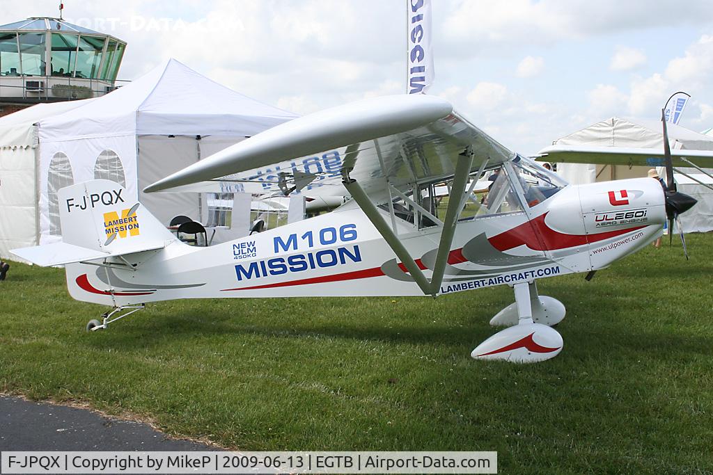 F-JPQX, Lambert Mission M106 C/N 02, Exhibitor at Aero Expo 2009.