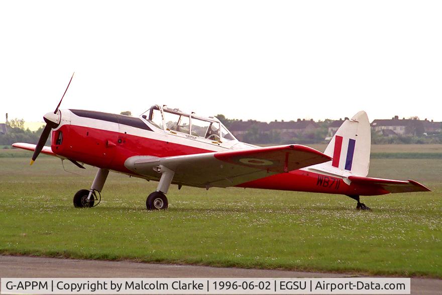 G-APPM, 1950 De Havilland DHC-1 Chipmunk 22 C/N C1/0159, De Havilland DHC-1 Chipmunk 22 at Duxford Airfield, UK.