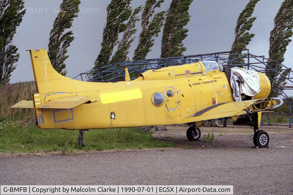 G-BMFB, Douglas A-1D Skyraider (AD-4NA) C/N 7850, Douglas AD-4W Skyraider at North Weald Airfield, UK.