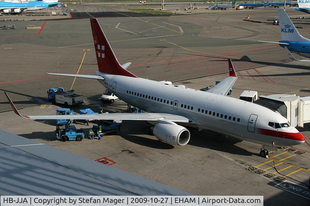 HB-JJA, 2005 Boeing 737-7AK BBJ C/N 34303, Privatair B737W