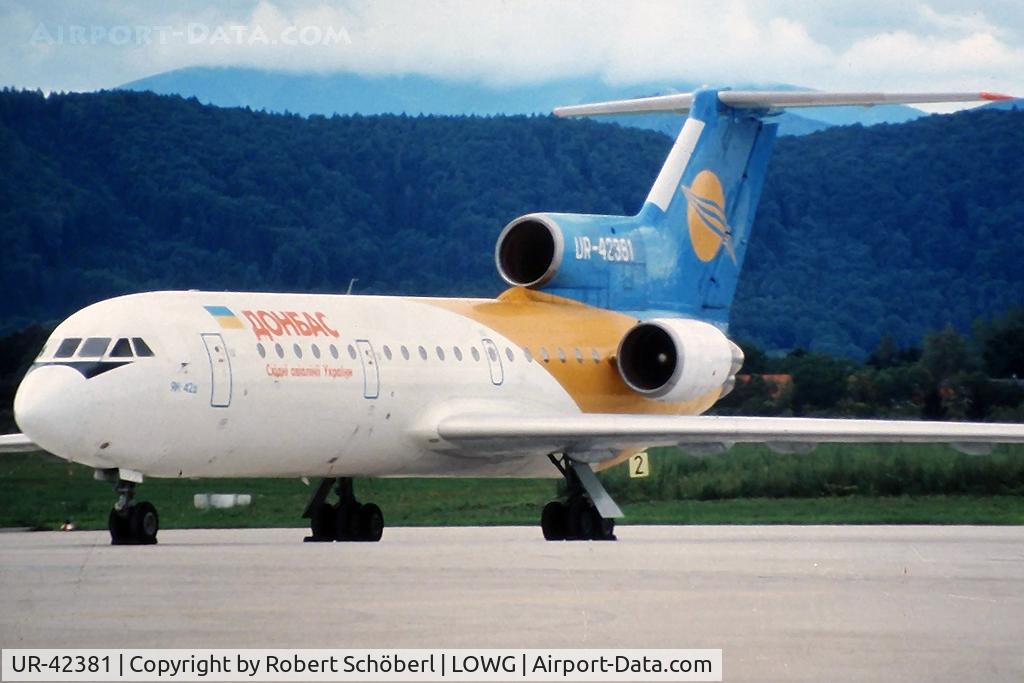 UR-42381, 1990 Yakovlev Yak-42D C/N 4520422014576, Rare visitor!
