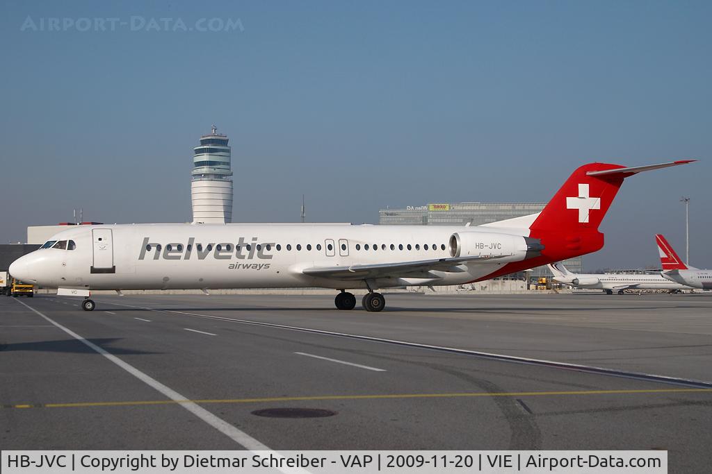 HB-JVC, 1994 Fokker 100 (F-28-0100) C/N 11501, Helvetic Fokker 100