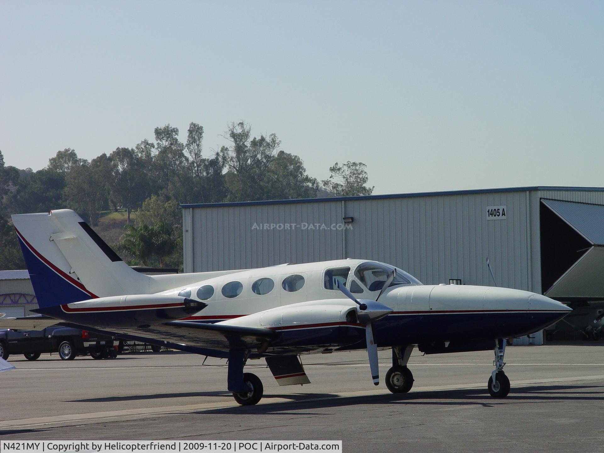 N421MY, 1973 Cessna 421B Golden Eagle C/N 421B-0356, Parked at Howard Aviation