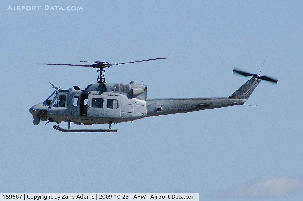159687, Bell UH-1N Iroquois C/N 31697, Landing at the 2009 Alliance Fort Worth Airshow