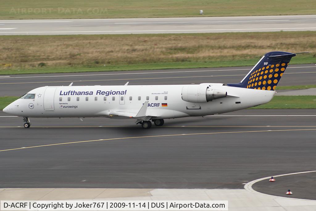 D-ACRF, 2002 Bombardier CRJ-200ER (CL-600-2B19) C/N 7619, Lufthansa Regional (Eurowings) Canadair Regional Jet CRJ200LR