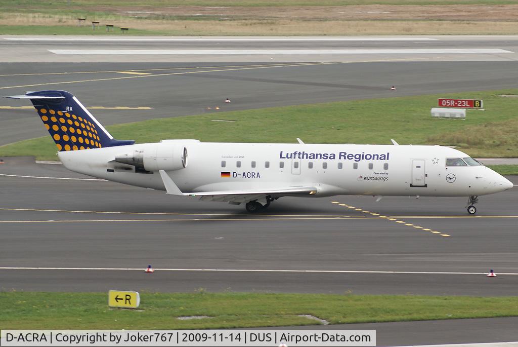 D-ACRA, Canadair CRJ-200ER (CL-600-2B19) C/N 7567, Lufthansa Regional (Eurowings) Canadair Regional Jet CRJ200LR