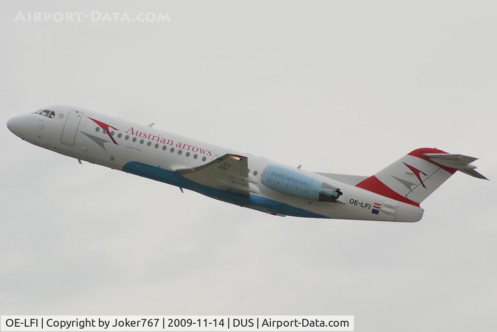 OE-LFI, 1995 Fokker 70 (F-28-0070) C/N 11529, Austrian arrows Fokker F-70