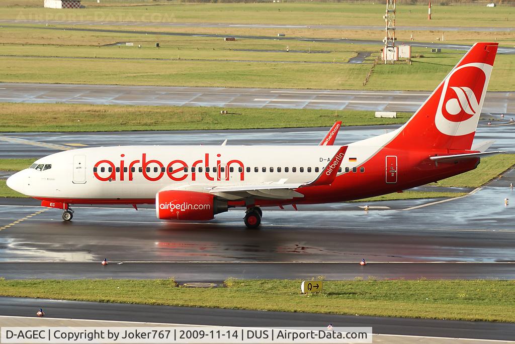 D-AGEC, 2009 Boeing 737-76J C/N 36118, Air Berlin Boeing 737-76J(WL)