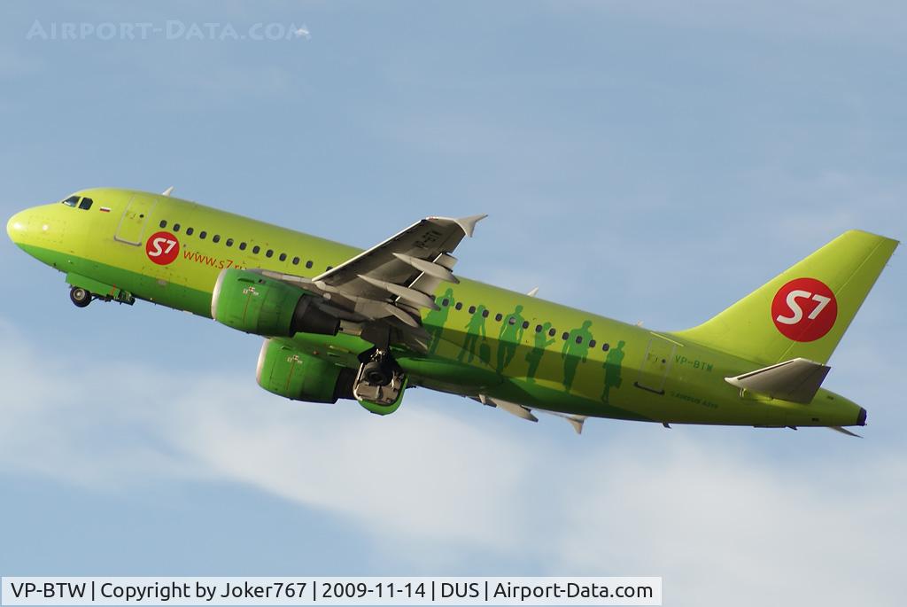 VP-BTW, 1999 Airbus A319-114 C/N 1090, S7 Airlines Airbus A319-114