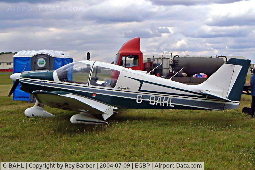 G-BAHL, 1972 Robin DR-400-160 Chevalier C/N 704, Robin DR.400/160 Knight [704] Kemble~G 09/07/2004. Seen at the PFA Fly in 2004 Kemble UK.