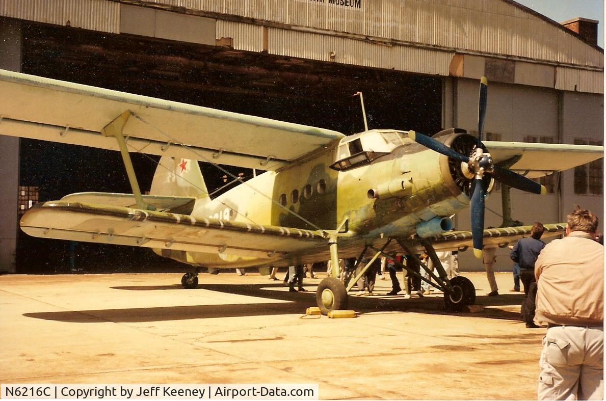N6216C, 1962 Antonov AN-2 C/N 1G2619, Quonset Air Museum, North Kingstown, RI, April 27, 1993