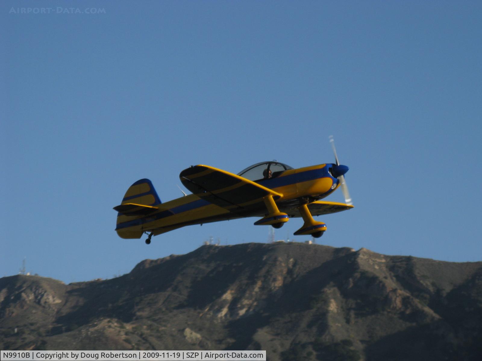 N9910B, Mudry CAP-10B C/N 267, 1993 Avions Mudry Et Cie CAP 10B 'Honey Bee', Lycoming AEIO-360 180 Hp, takeoff climb Rwy 22