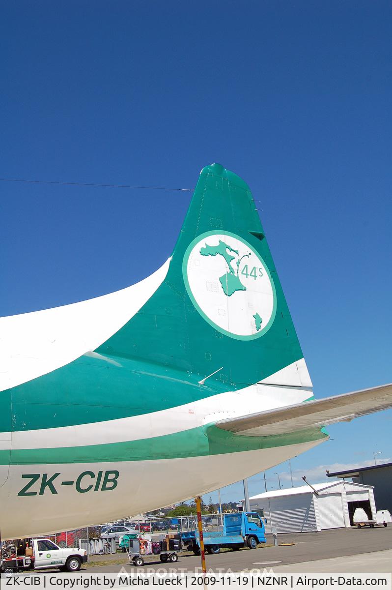 ZK-CIB, 1953 Convair 580 C/N 327A, The beautiful tail depicting the Chatham Islands