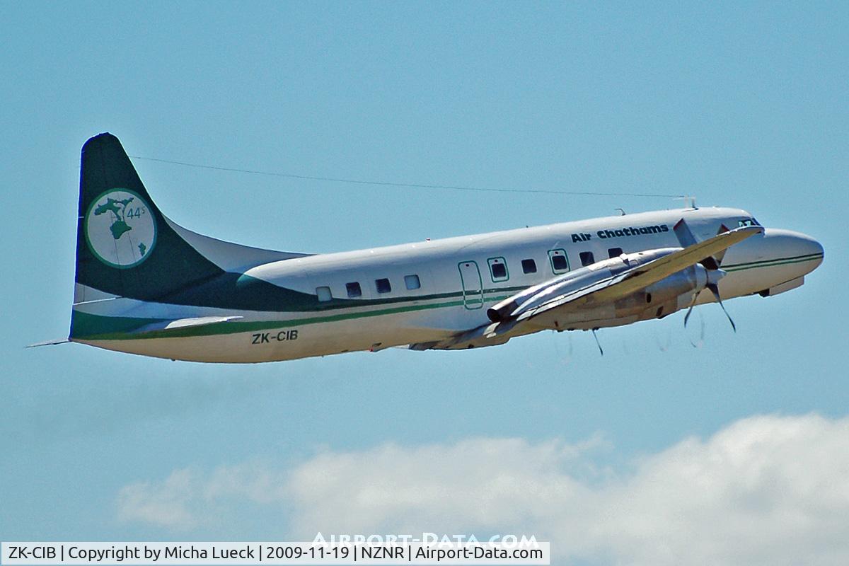 ZK-CIB, 1953 Convair 580 C/N 327A, On the way to the Chathams...