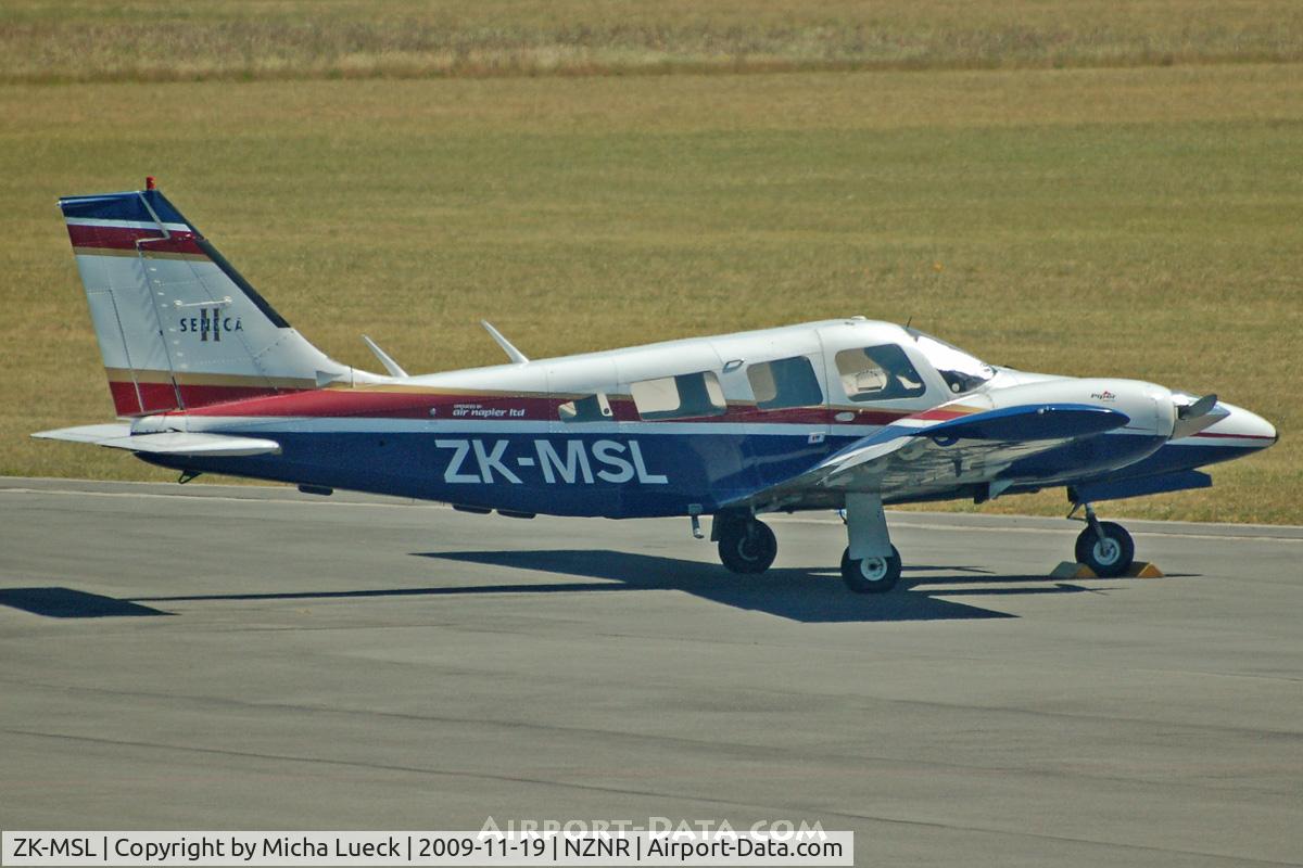 ZK-MSL, 1997 Piper PA-34-200T C/N 34-7770224, At Napier