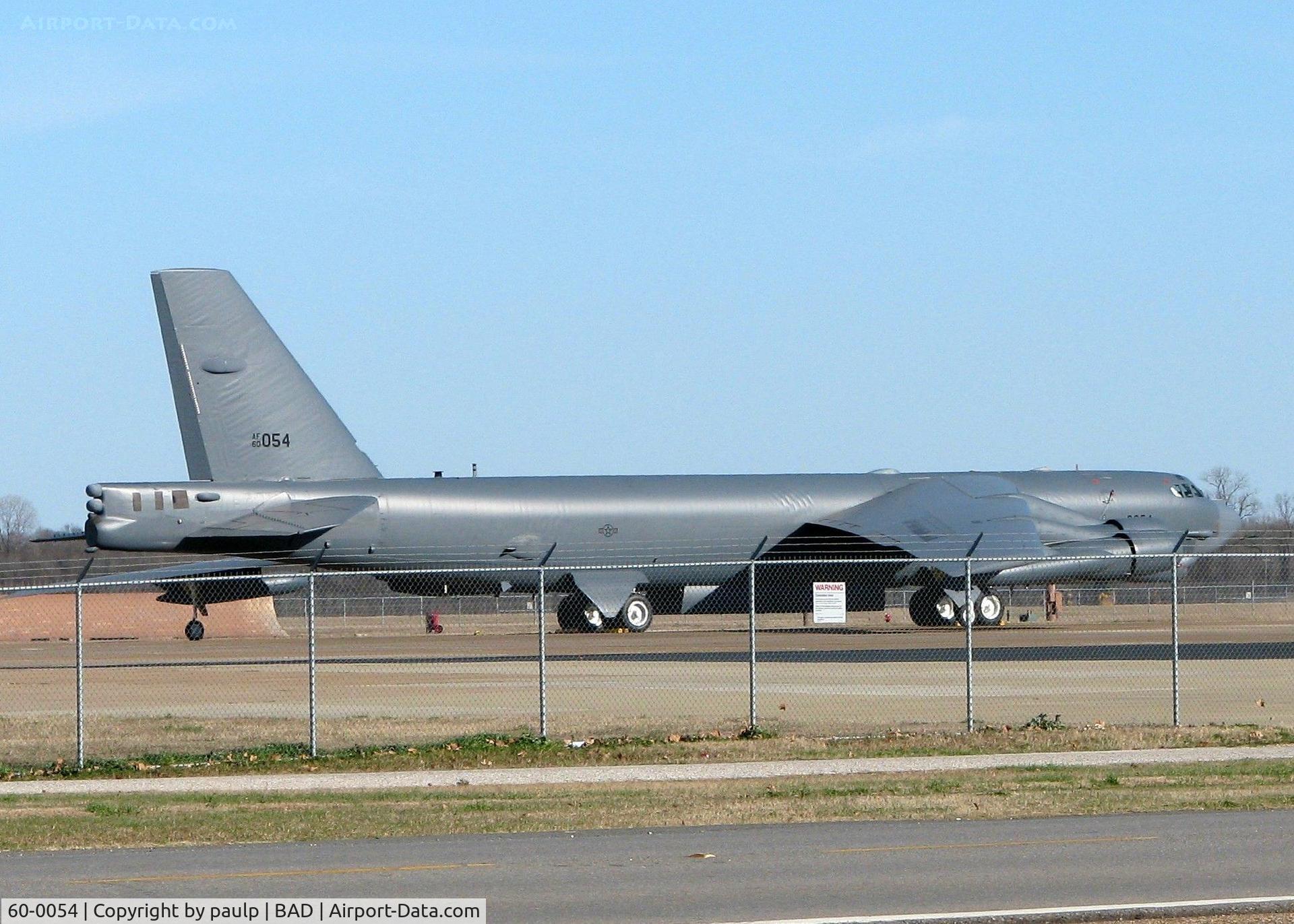 60-0054, 1960 Boeing B-52H Stratofortress C/N 464419, Barksdale Air Force Base, Louisiana.