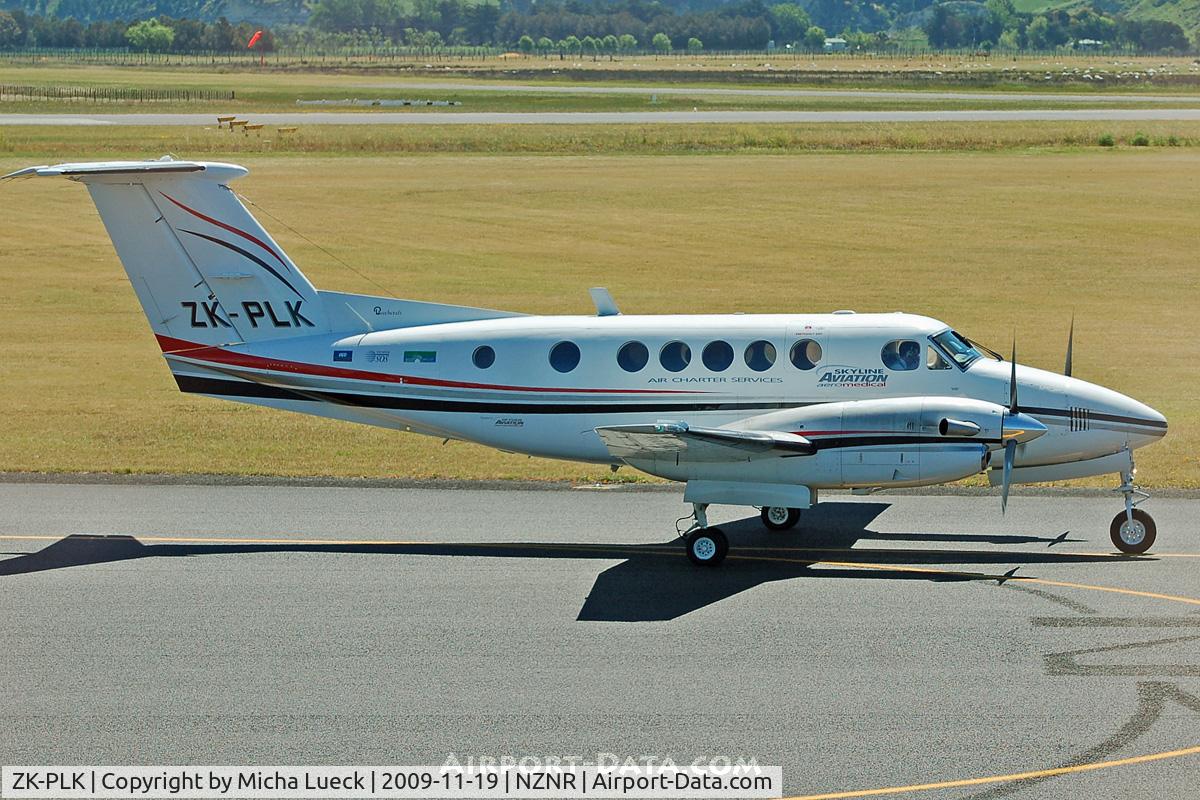 ZK-PLK, 1982 Beech B200C Super King Air King Air C/N BL-64, At Napier