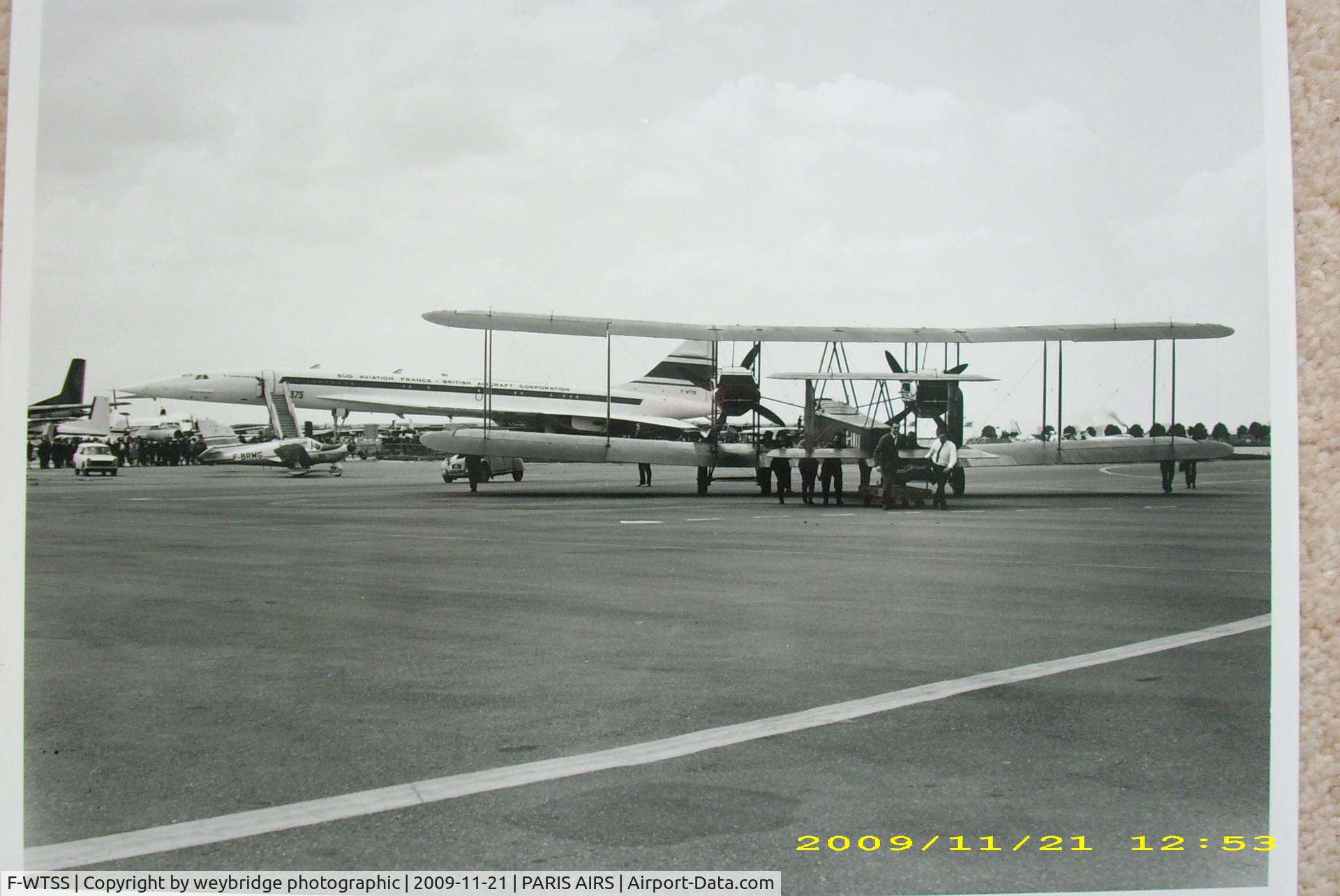 F-WTSS, 1968 Aerospatiale-BAC Concorde Prototype C/N 001, background to vimy, paris airshow 1969?