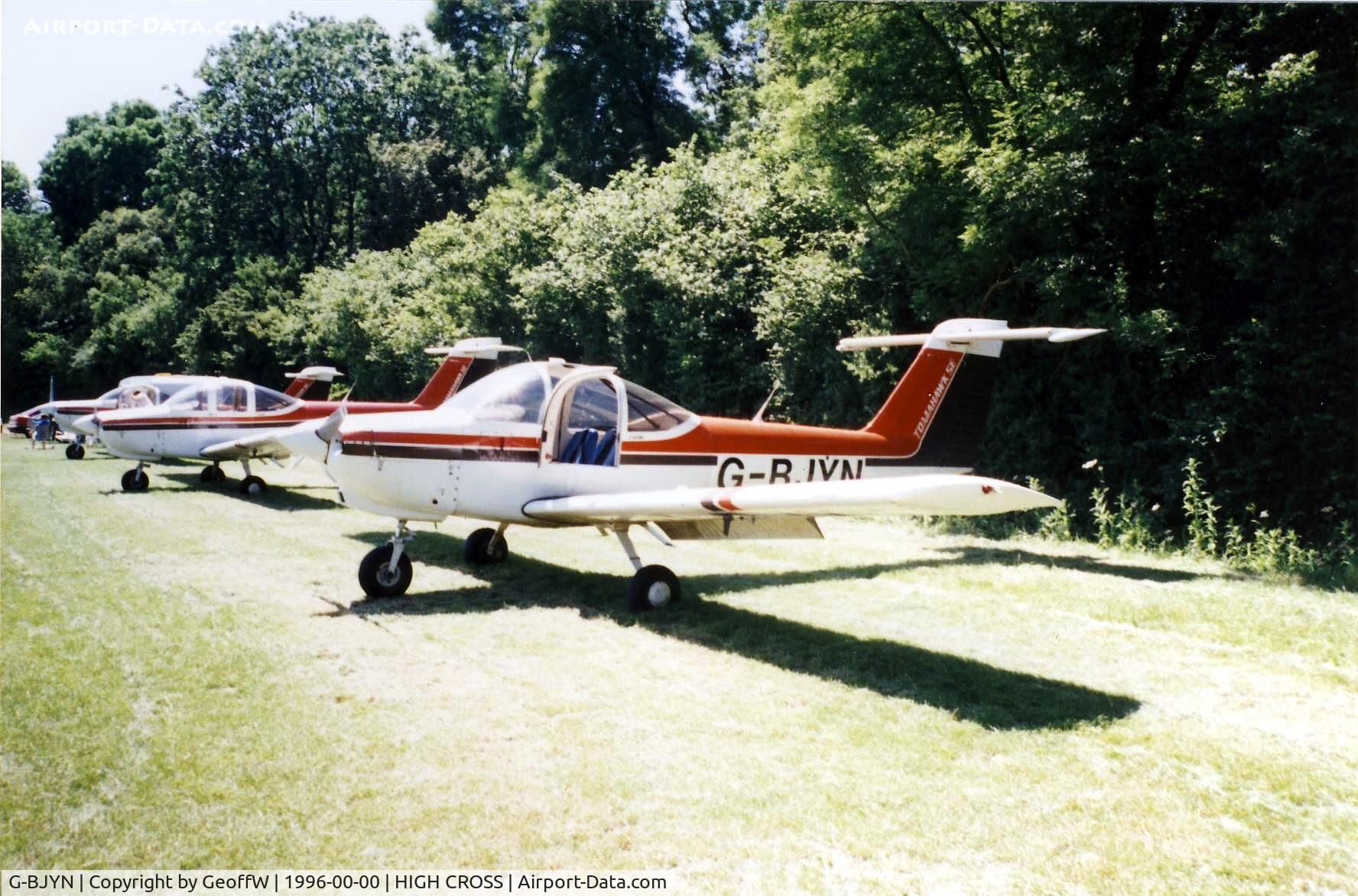 G-BJYN, 1979 Piper PA-38-112 Tomahawk Tomahawk C/N 38-79A1076, PSF Flying Club line up in 1996