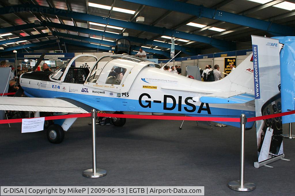 G-DISA, 1983 Scottish Aviation Bulldog Series 120 Model 125 C/N BH120/435, Exhibitor at Aero Expo 2009.