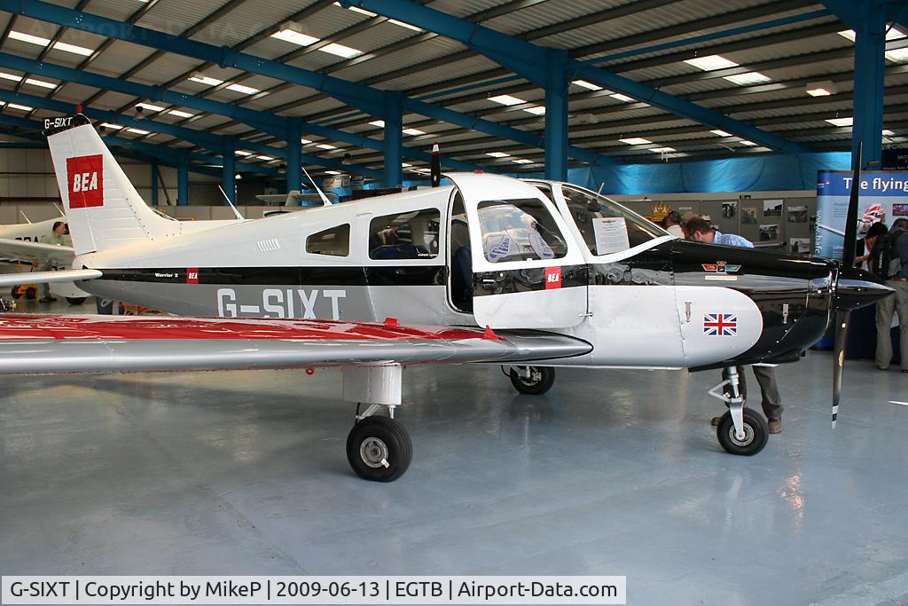 G-SIXT, 1988 Piper PA-28-161 Cherokee Warrior II C/N 2816056, On show during Aero Expo 2009.