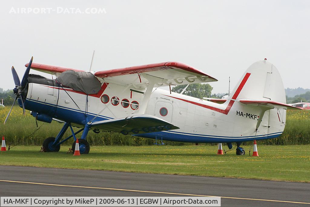 HA-MKF, 1985 Antonov An-2TP C/N 1G233-43, Temporarily based at Wellesbourne for a couple of weeks.