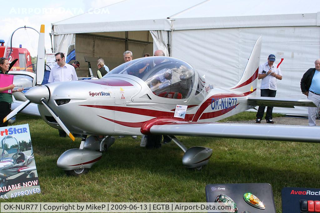 OK-NUR77, 2008 Evektor-Aerotechnik EV-97 Eurostar C/N 49C019, Exhibitor at Aero Expo 2009.