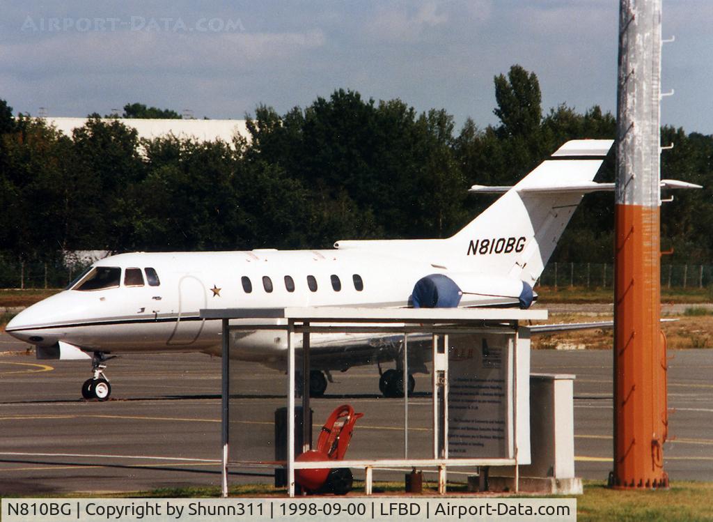 N810BG, 1984 British Aerospace BAe.125 Hawker 800A C/N 258010, Parked at the General Aviation area...